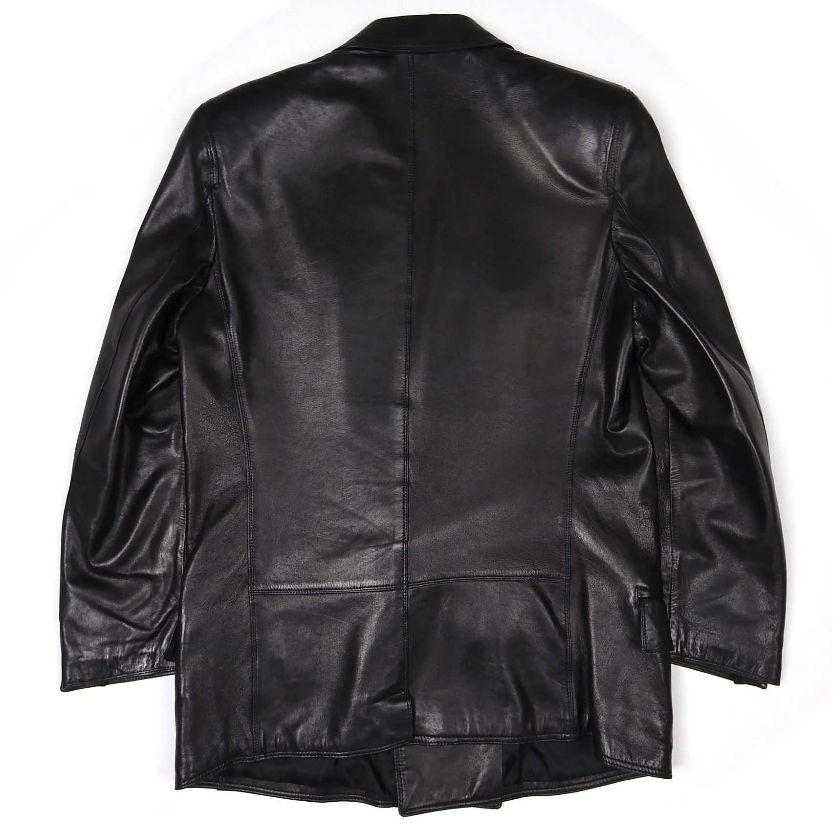 Gianni Versace Vintage Leather Jacket Size 48