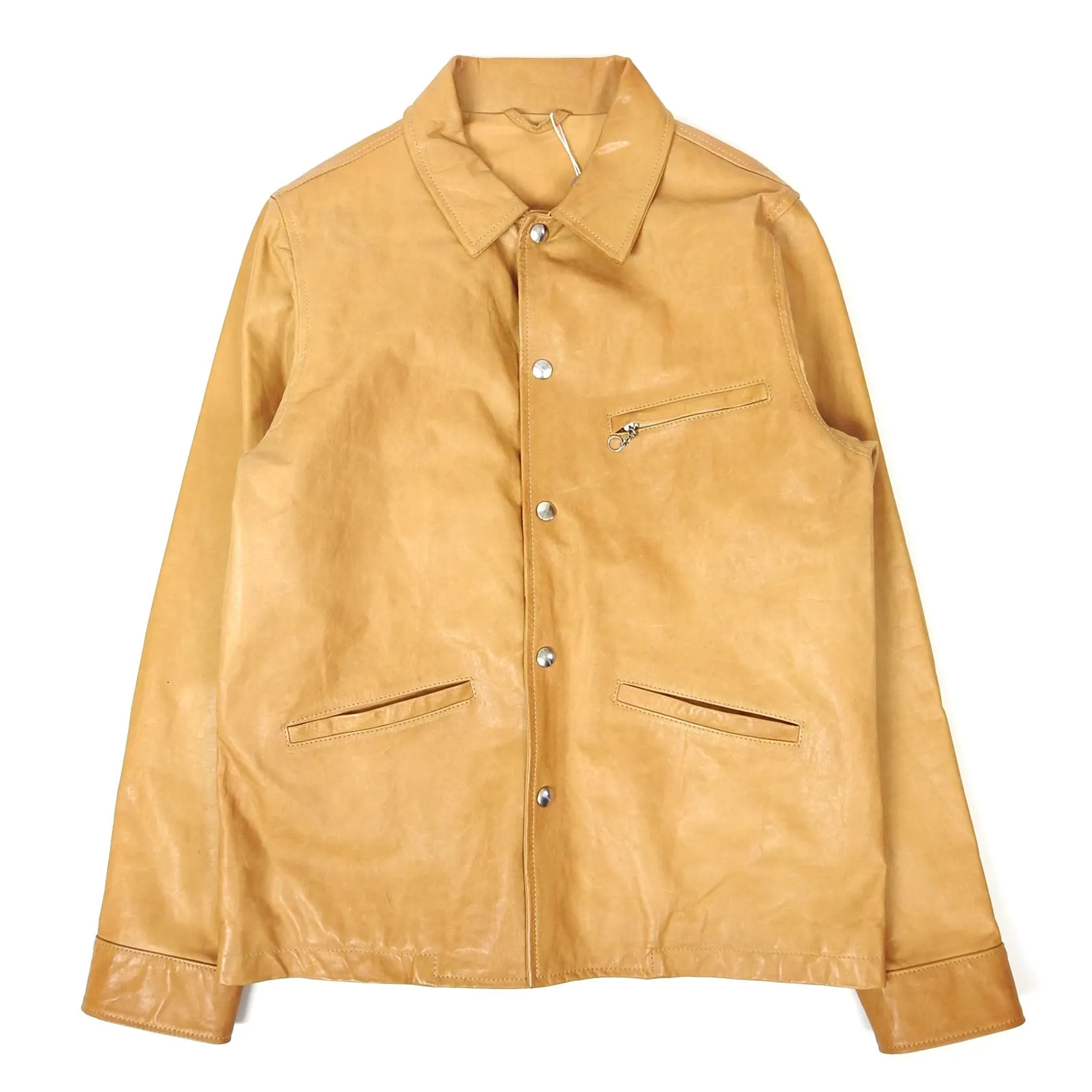 Giorgio Brato Leather Jacket Size 48