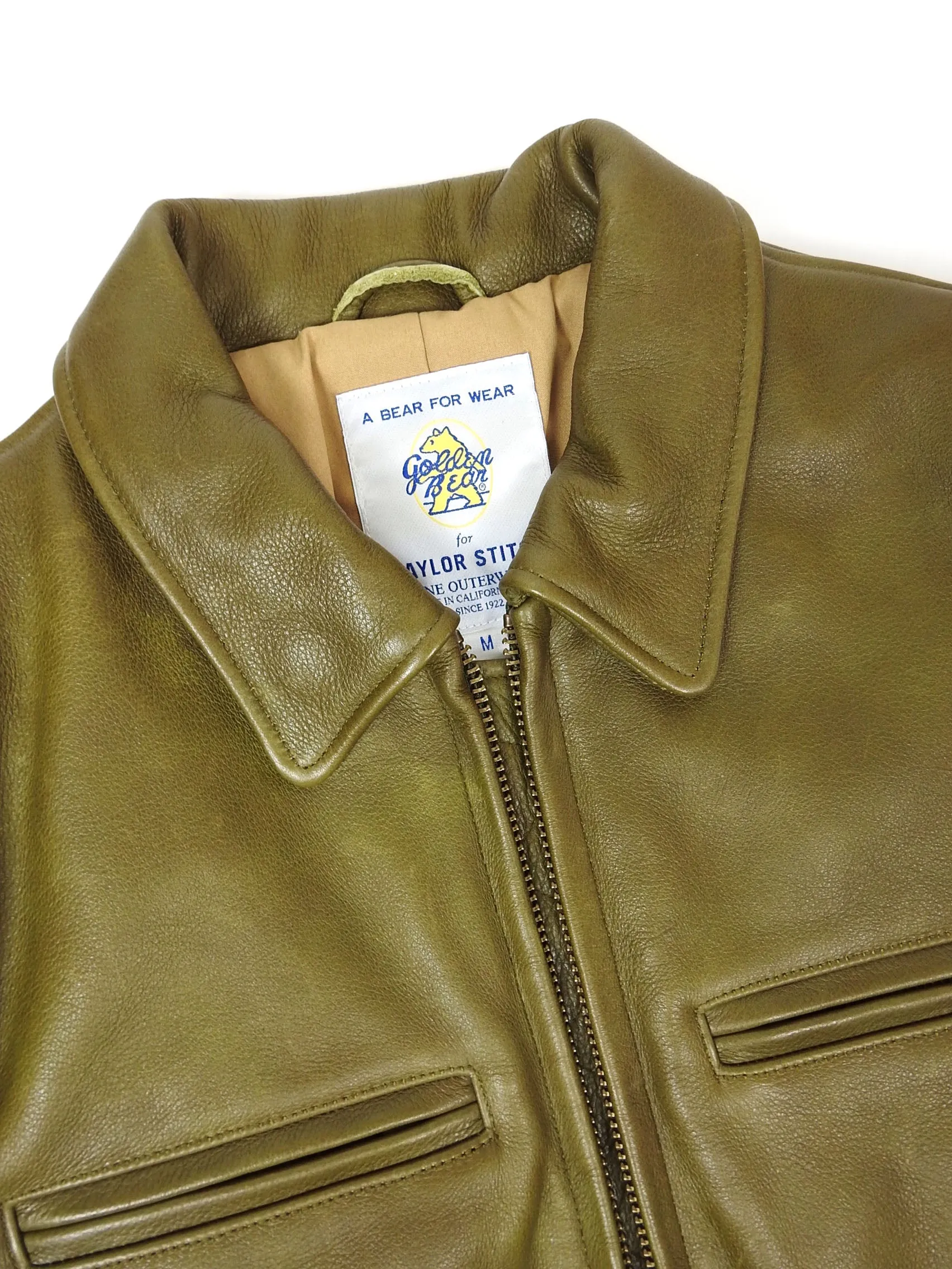 Golden Bear for Taylor Stitch Leather Jacket Size Medium