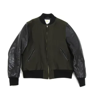 Golden Bear Green Wool Varsity Jacket - L