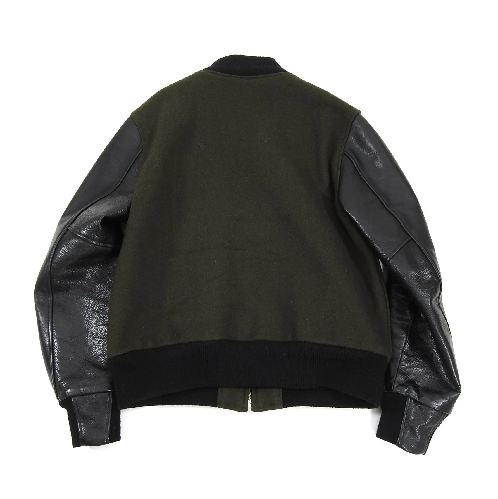 Golden Bear Green Wool Varsity Jacket - L