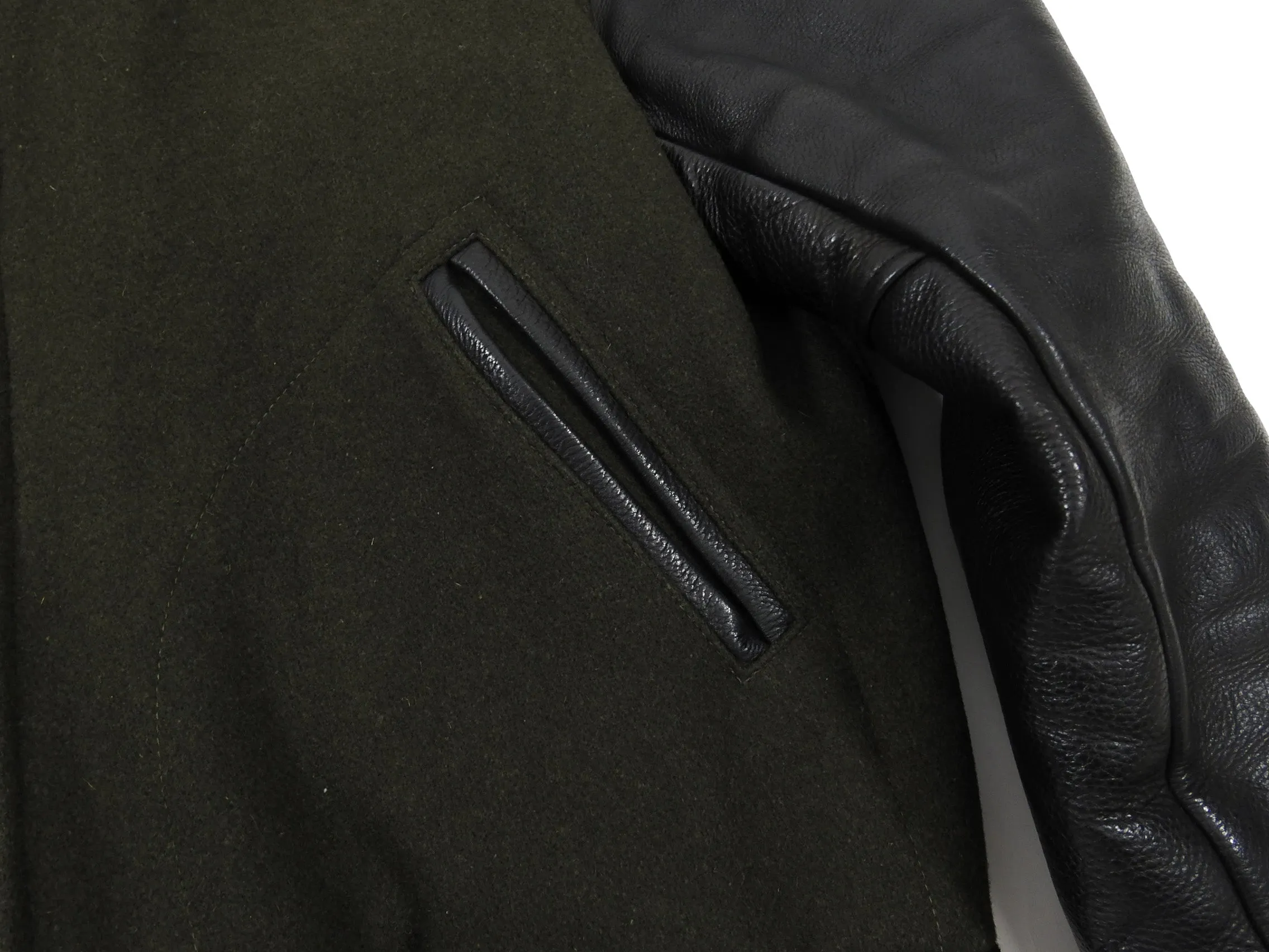 Golden Bear Green Wool Varsity Jacket - L