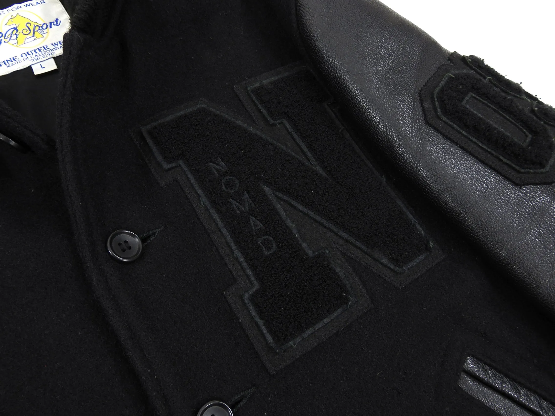 Golden Bear Nomad Edition Black Varsity Jacket - L