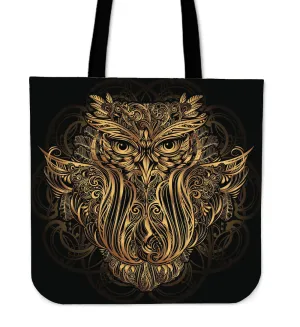 Golden Owl Tote Bag