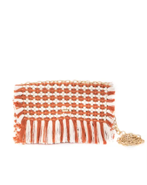 Gossypium Clutch Bag #1 - Caramel & Buttercream