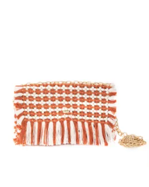Gossypium Clutch Bag #1 - Caramel & Buttercream