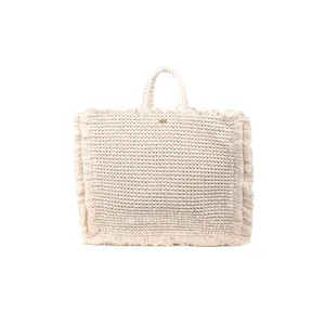 Gossypium Tote Bag - Beige & Gold