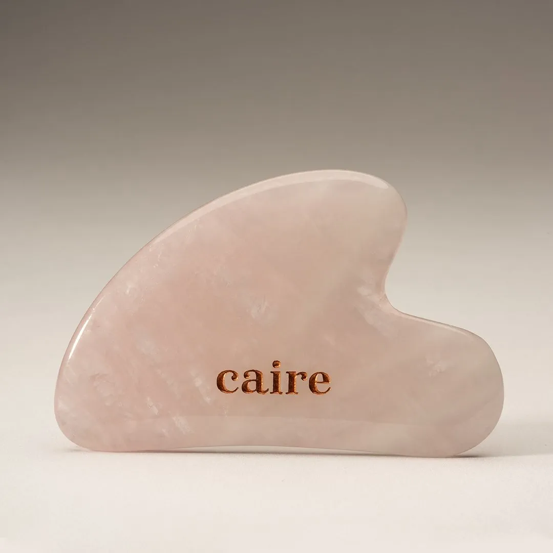 Gua Sha Facial Ritual Smoothing Stone   Face Ritual Petite Roller - Rose Quartz