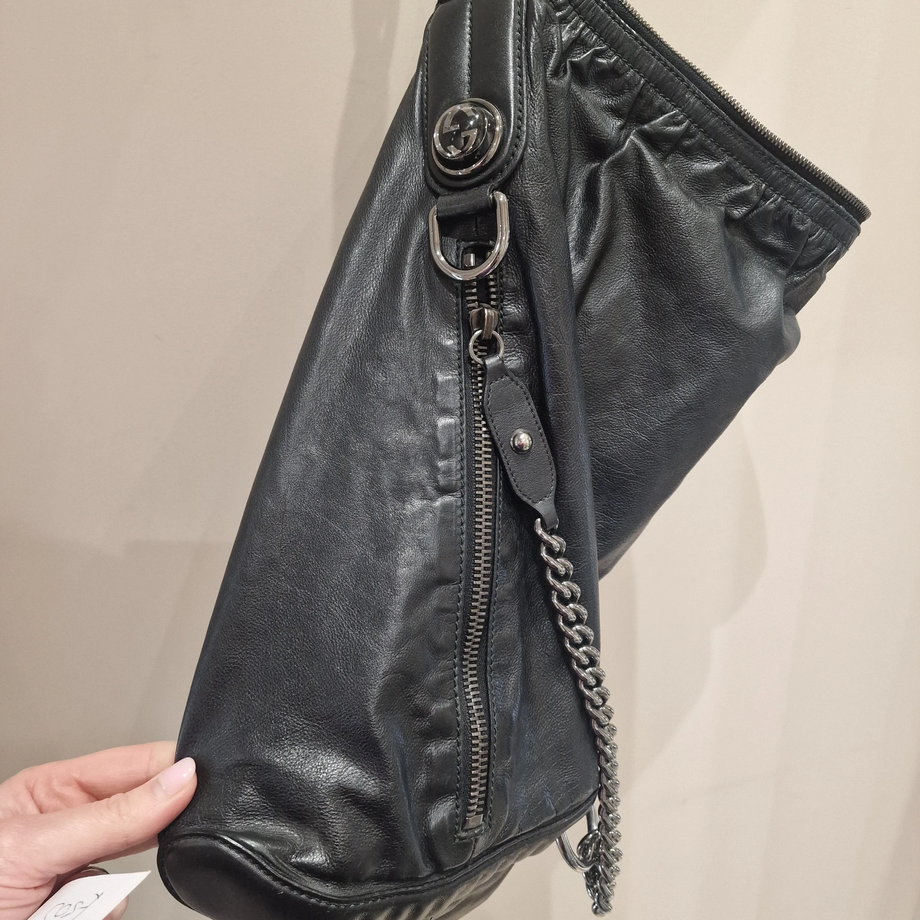 Gucci Black Leather Bag
