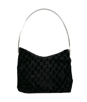 Gucci Black Velvet Shoulder Bag