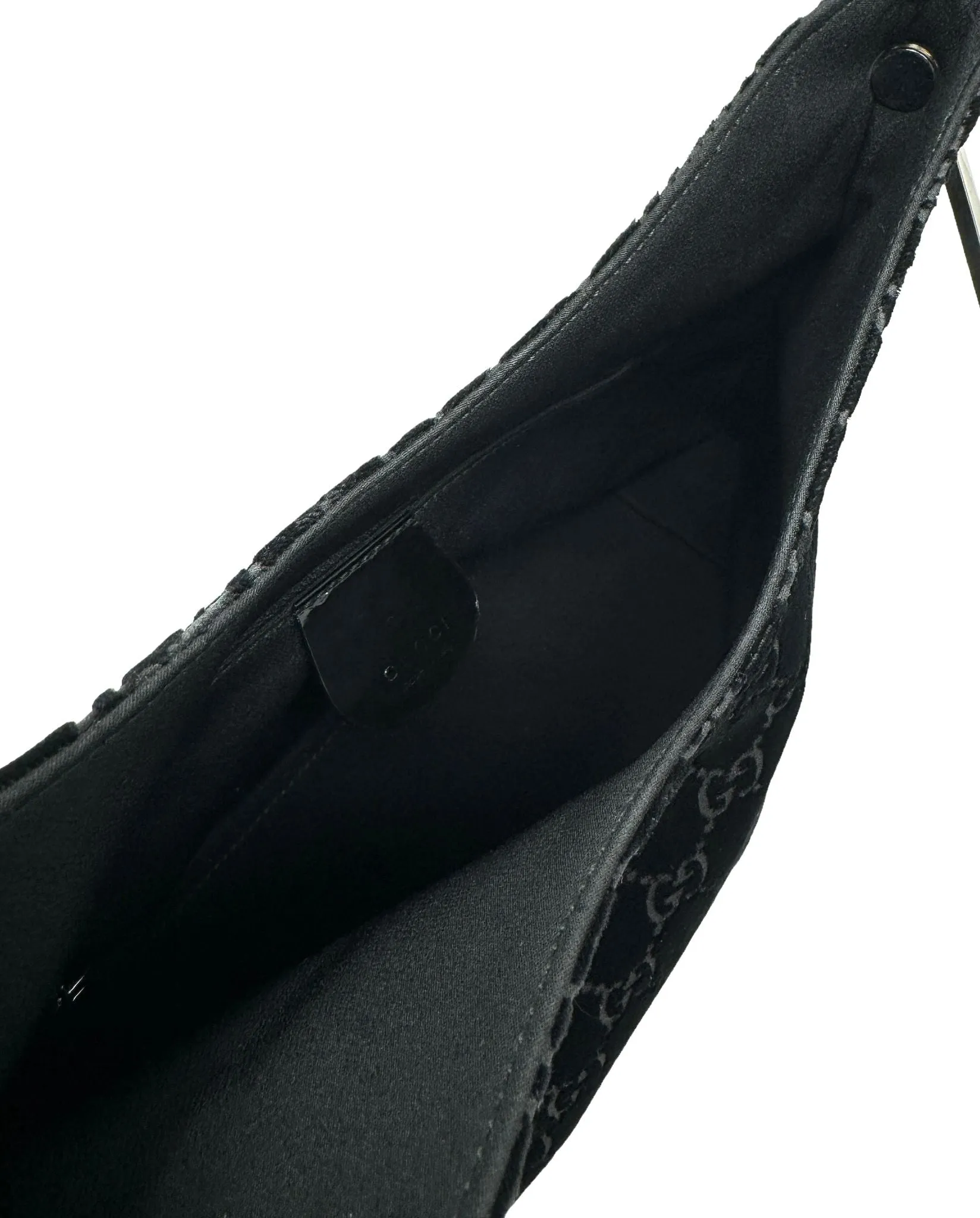 Gucci Black Velvet Shoulder Bag
