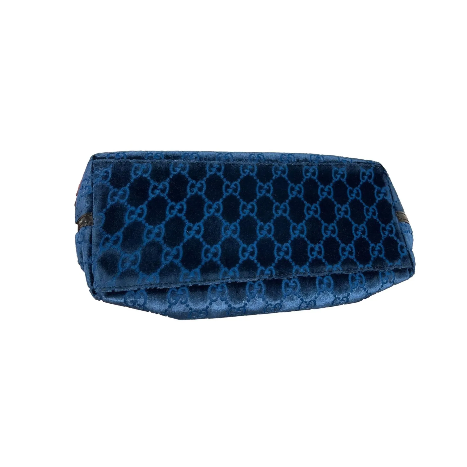 Gucci Blue Velvet Shoulder Bag