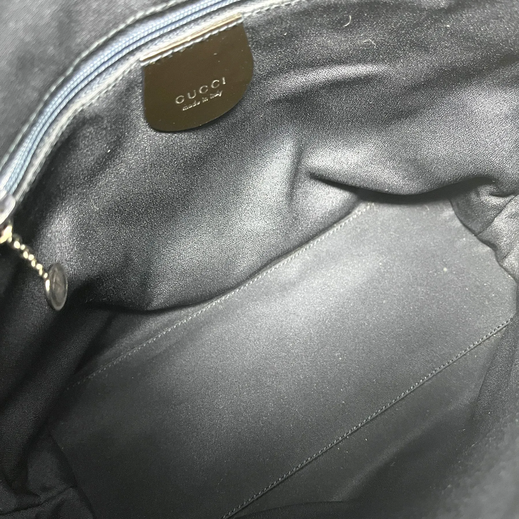Gucci Blue Velvet Shoulder Bag