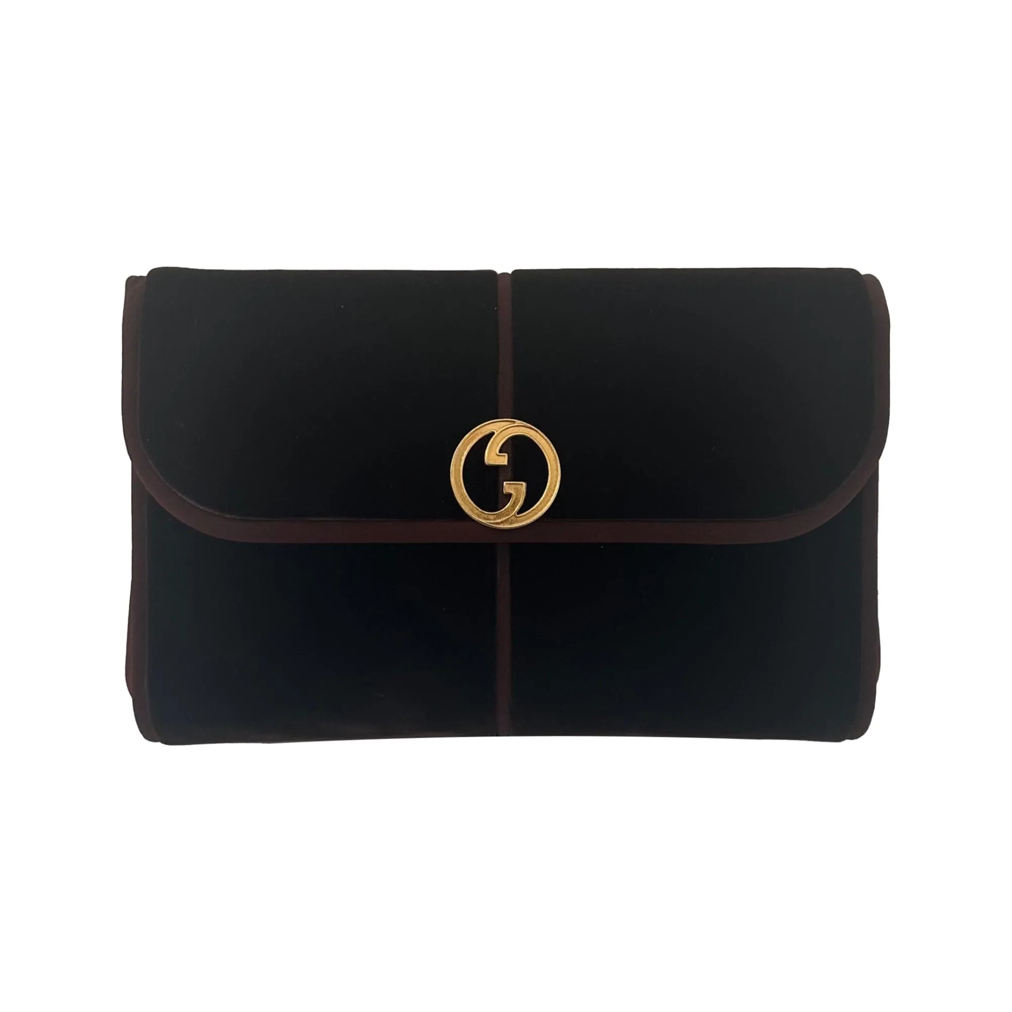 Gucci Brown Velvet Shoulder Bag