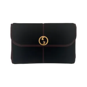 Gucci Brown Velvet Shoulder Bag