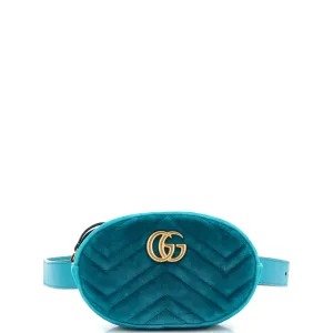 GUCCI GG Marmont Belt Bag Matelasse Velvet