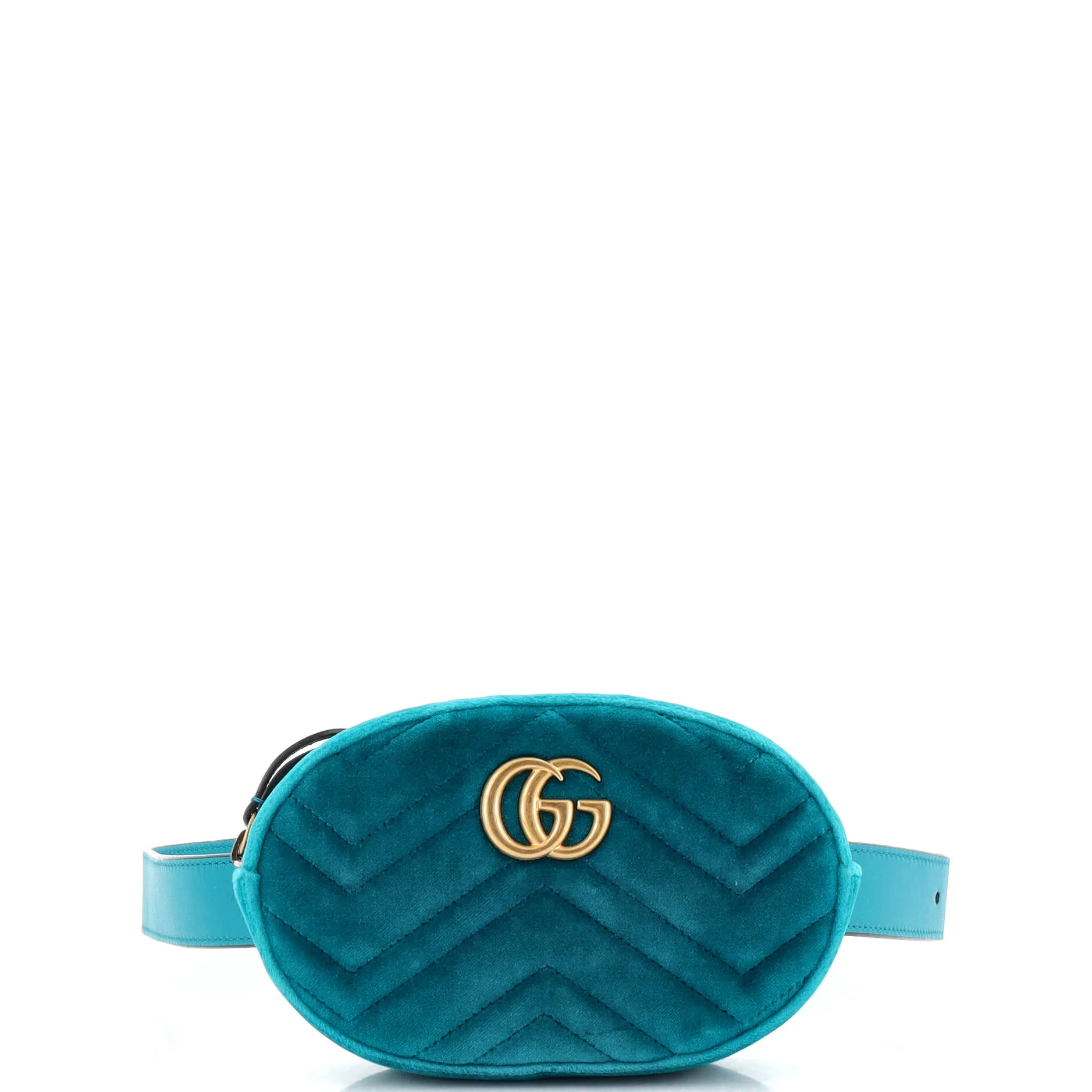 GUCCI GG Marmont Belt Bag Matelasse Velvet