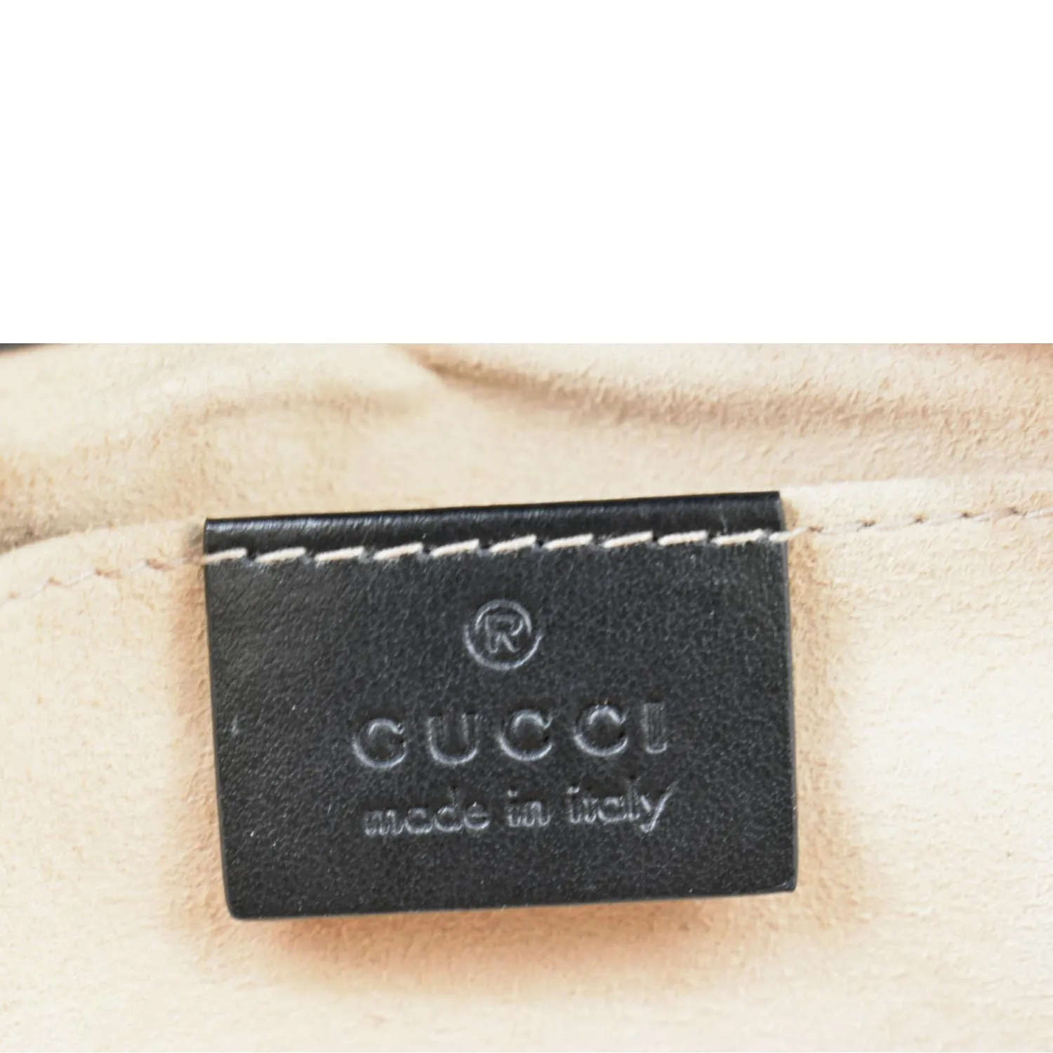 GUCCI GG Marmont Mini Leather Shoulder Bag Black 446744