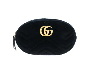 Gucci GG Marmont Velvet Matelassé Belt Bag