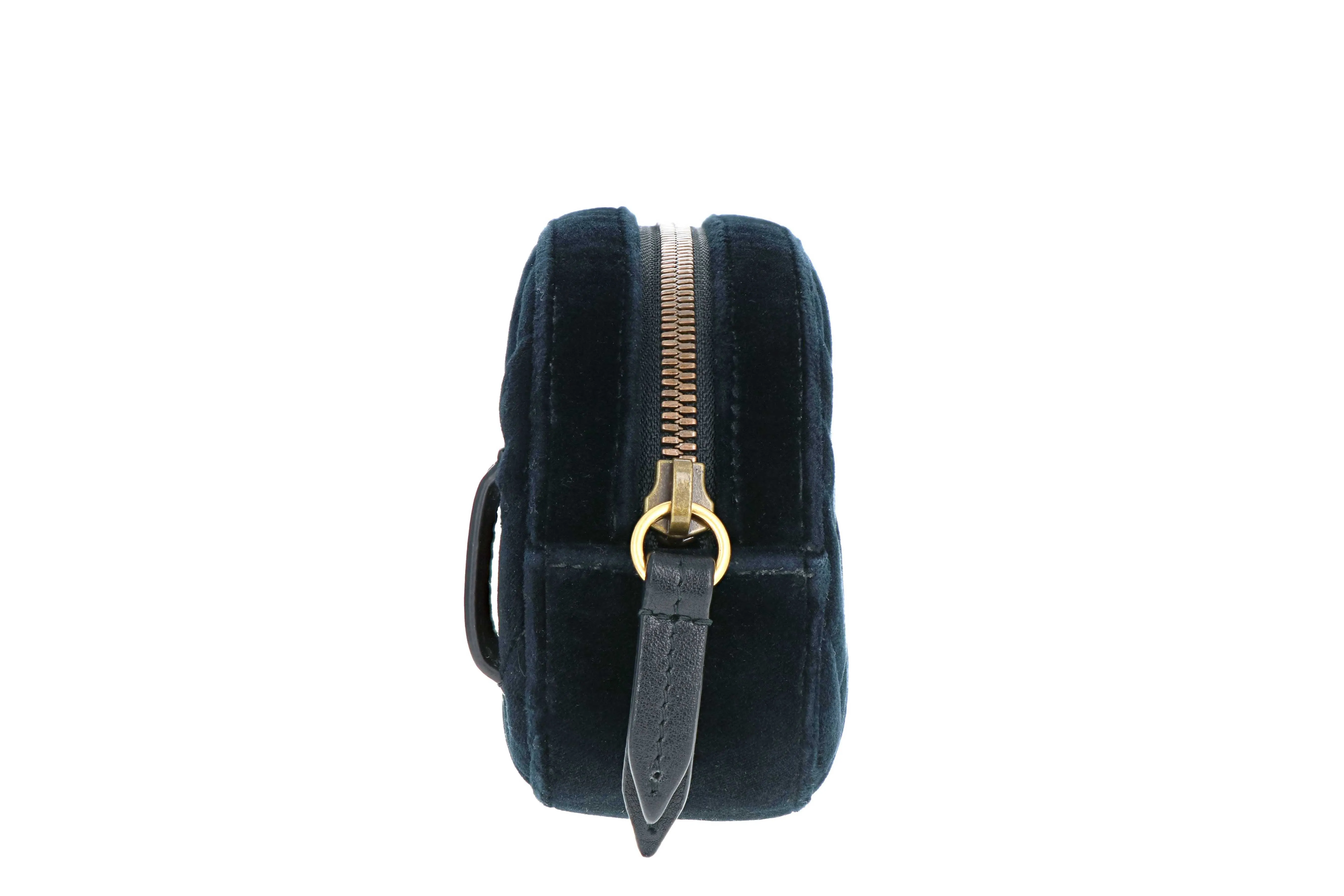 Gucci GG Marmont Velvet Matelassé Belt Bag