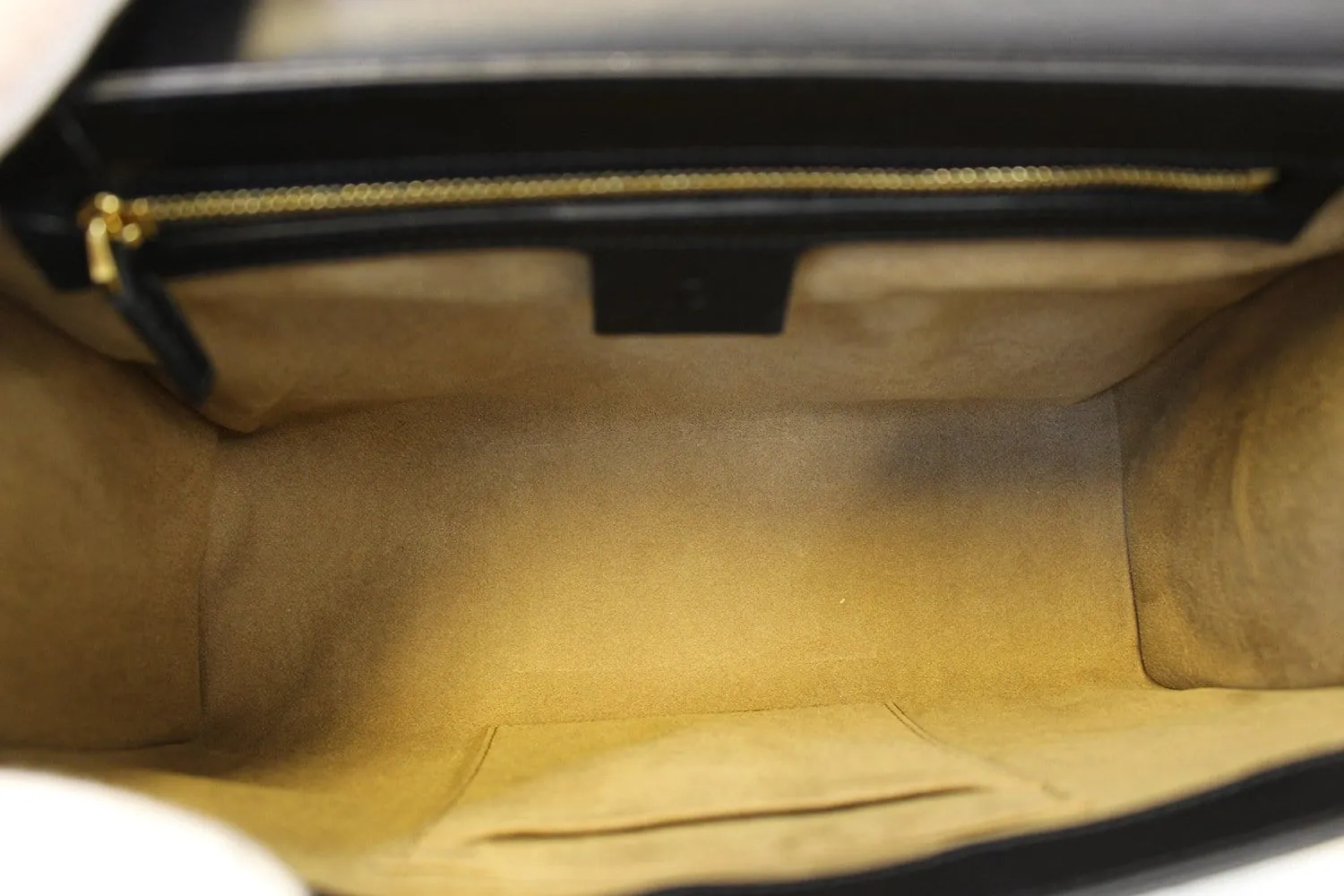 GUCCI GG Supreme Beige/Black Padlock Medium Shoulder Bag