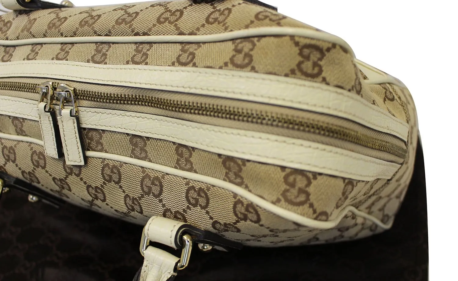 GUCCI Hasler GG Monogram Canvas Shoulder Bag