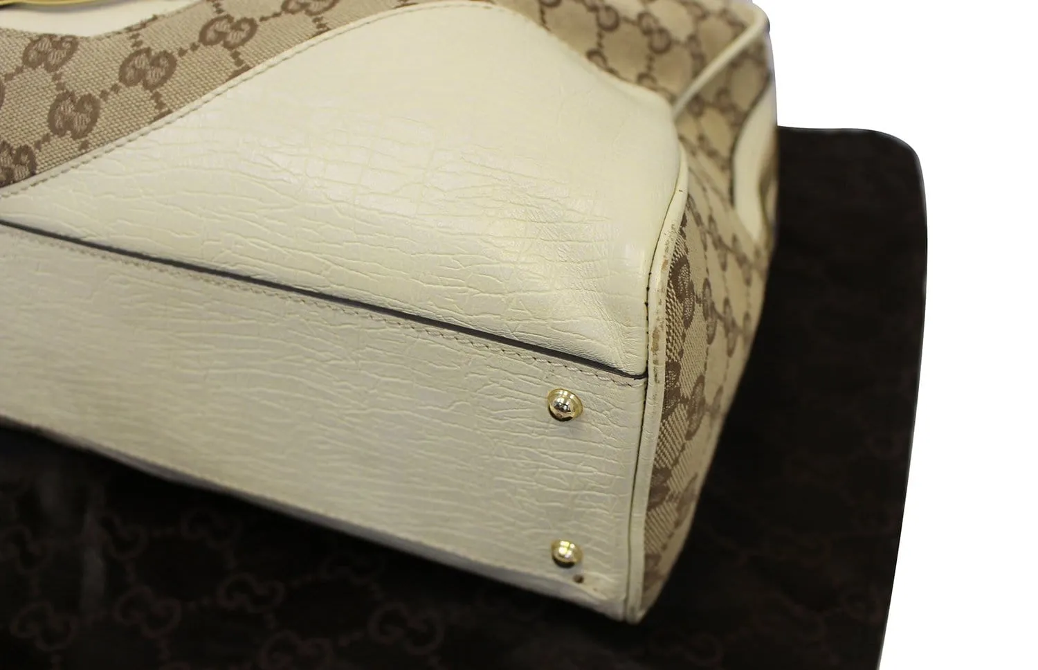 GUCCI Hasler GG Monogram Canvas Shoulder Bag