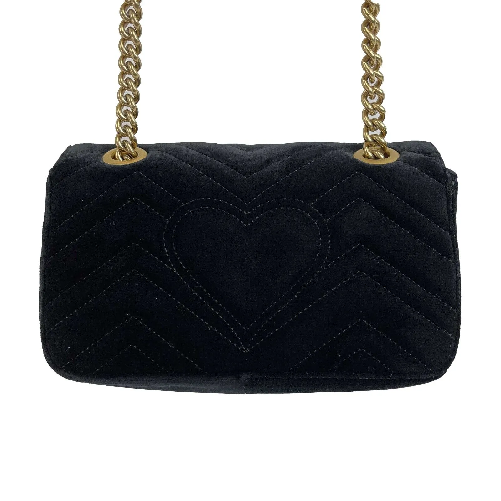 GUCCI - Mini Matelasse Velvet Crystal Embellished Embroidered Floral Gems Bag