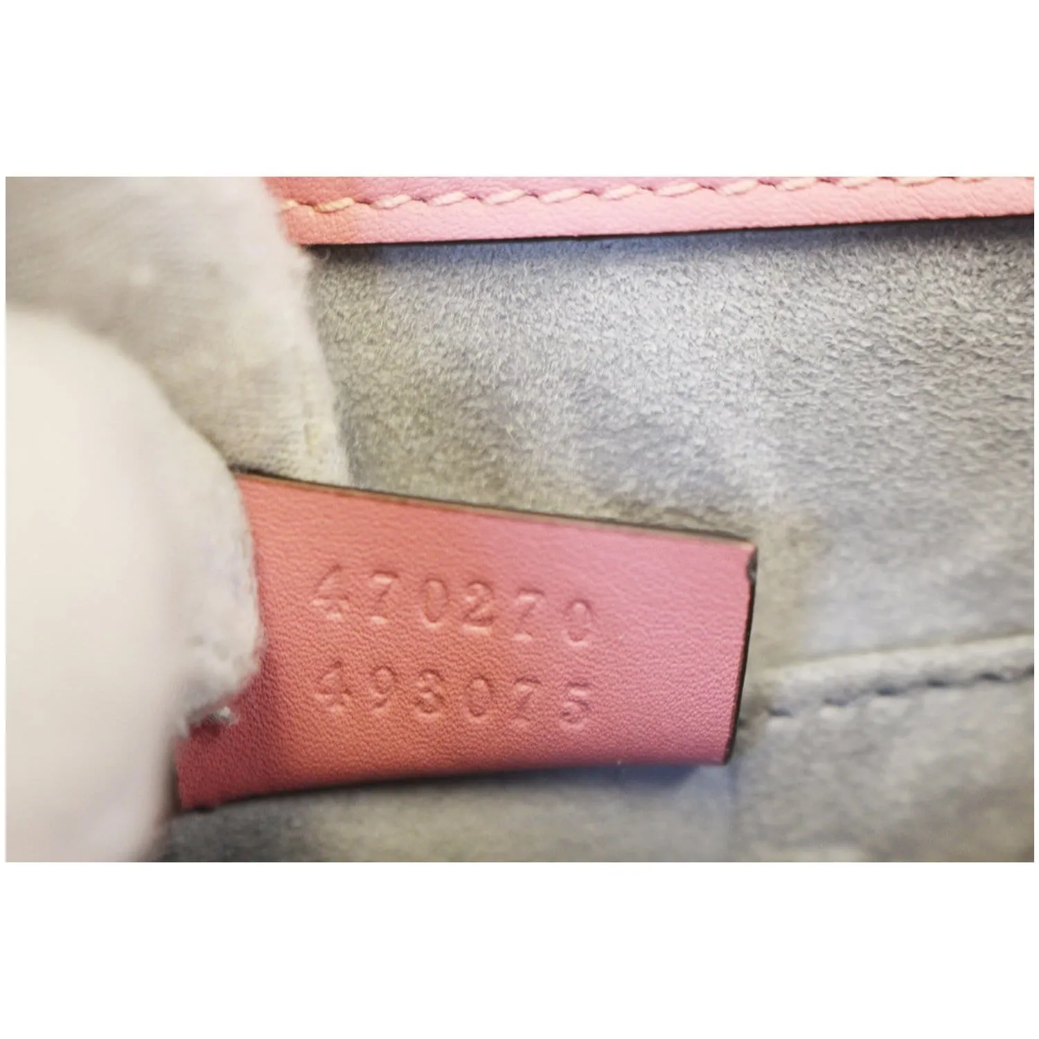 GUCCI Mini Sylvie Satin Crystal Shoulder Bag Peony