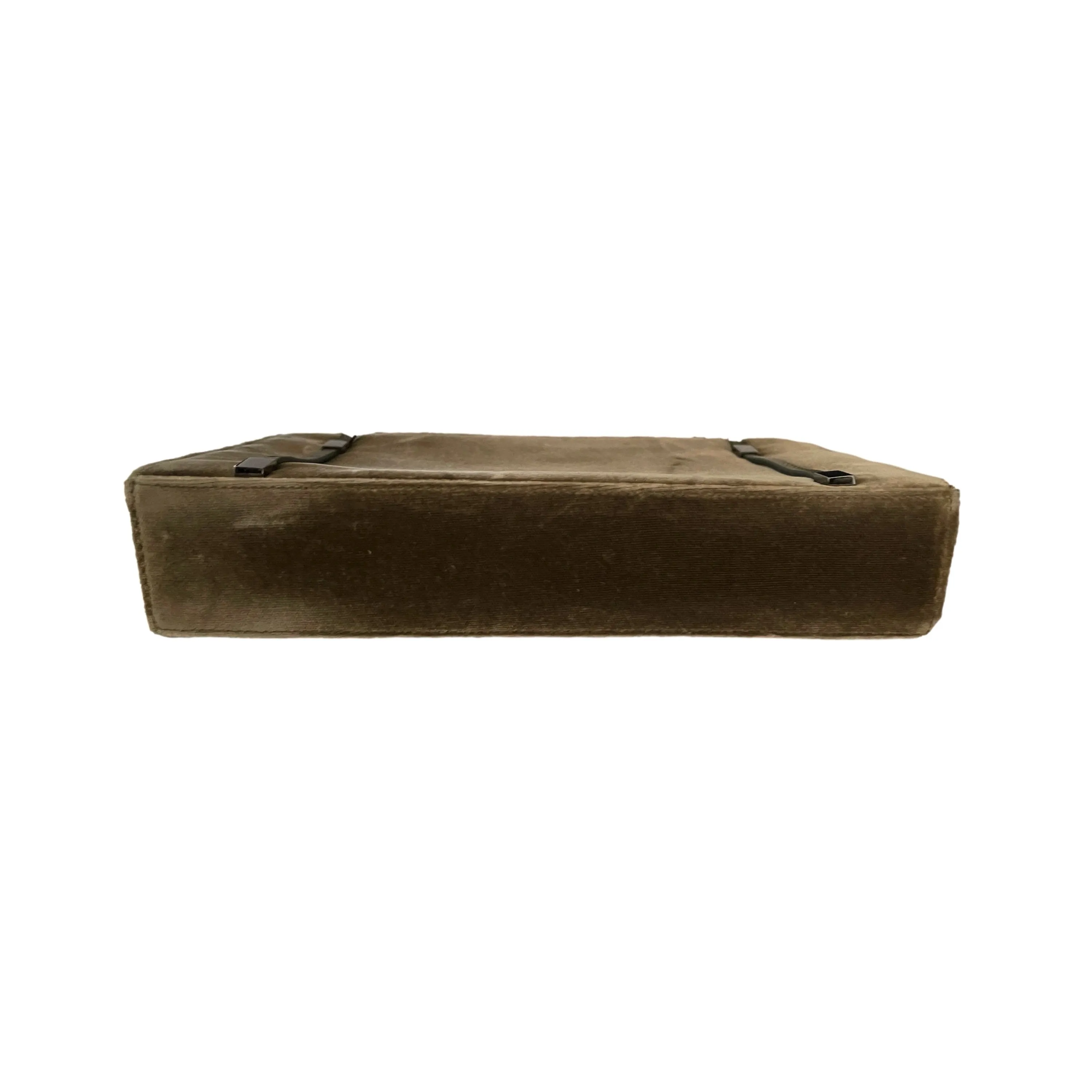 Gucci Olive Velvet Shoulder Bag