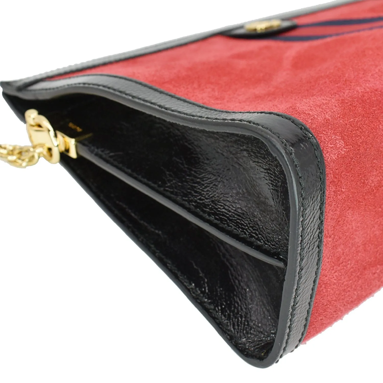 GUCCI Ophidia GG Medium Web Suede Leather Shoulder Bag Red 503876  - Hot Deals