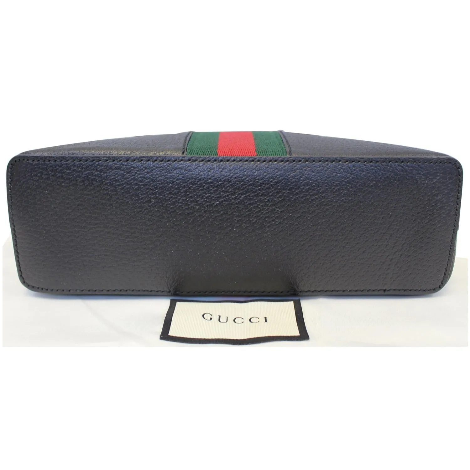 Gucci Ophidia Small Web GG Leather Shoulder Bag Black