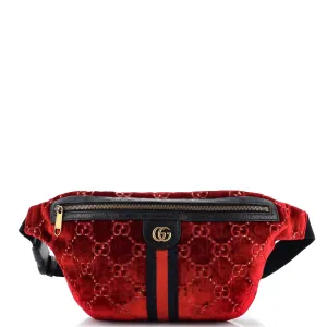 GUCCI Ophidia Zip Belt Bag GG Velvet