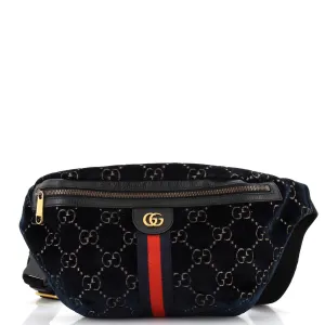 GUCCI Ophidia Zip Belt Bag GG Velvet
