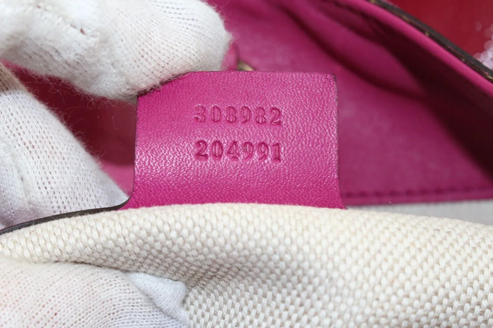 Gucci Patent Pink Soho Fringe Tassel Chain Tote 2way Fuchsia 1GK0104K