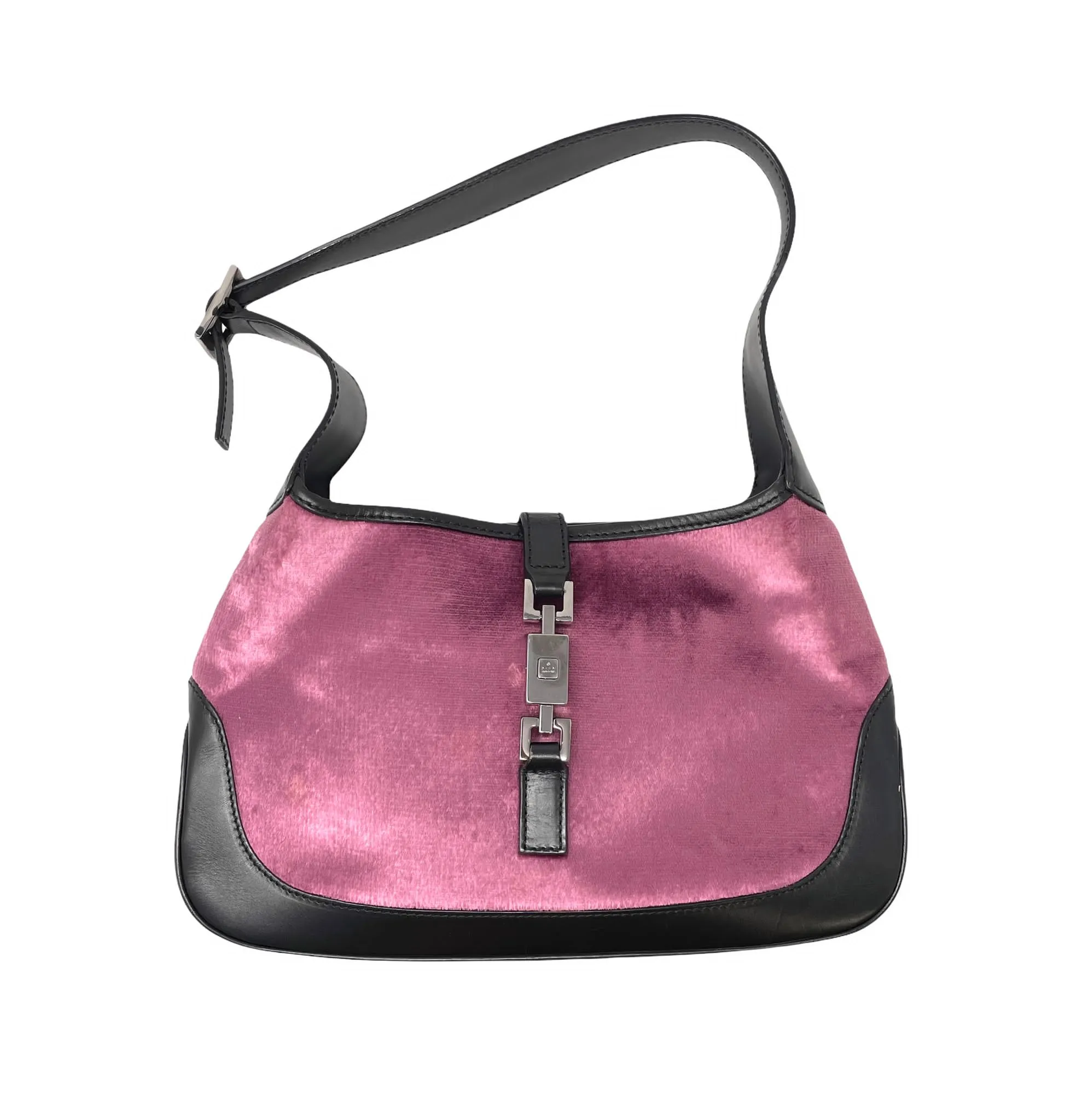 Gucci Pink Velvet Jackie Bag