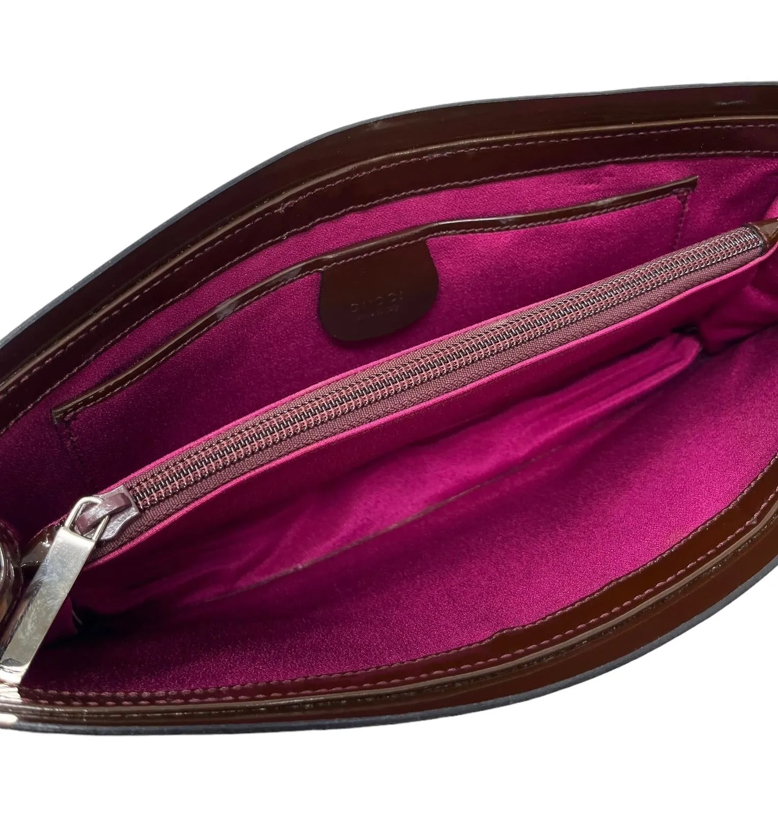 Gucci Purple Logo Velvet Wristlet