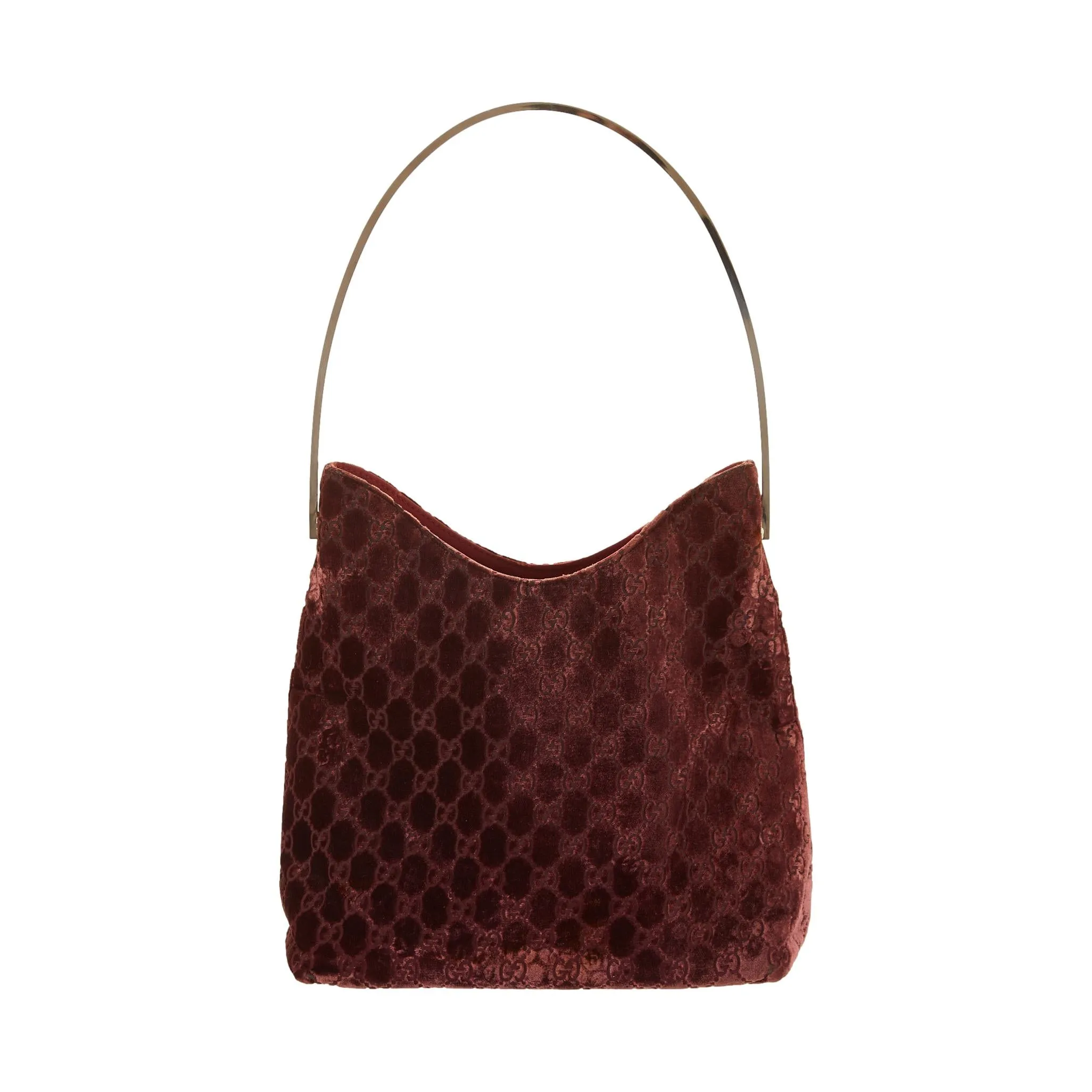 Gucci Purple Velvet Shoulder Bag