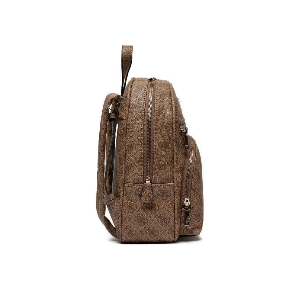 Guess Women's AHB Power Play Tech Backpack Latte Logo