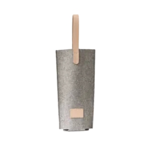 Hana Merino Wool Bottle Bag · Granite