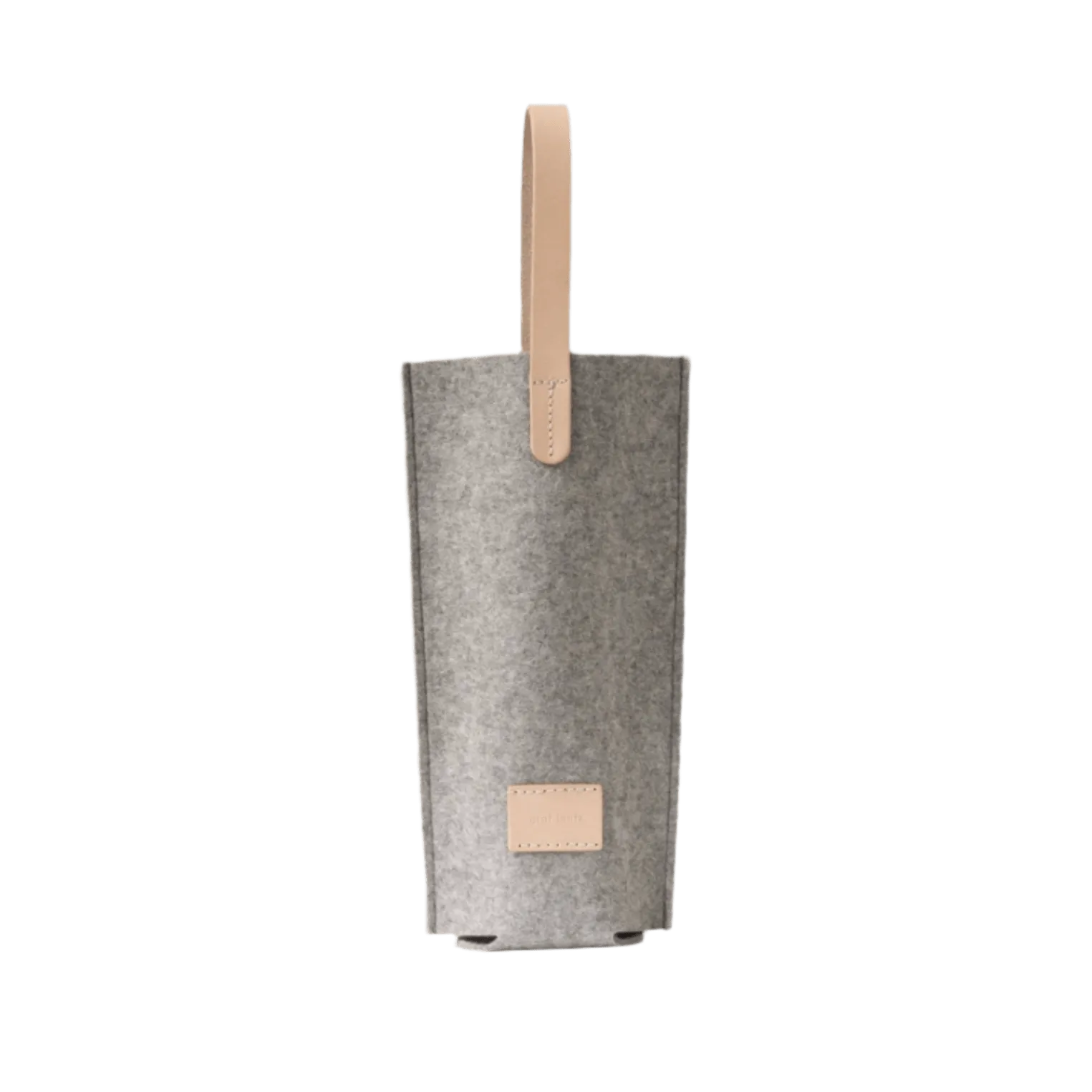 Hana Merino Wool Bottle Bag · Granite