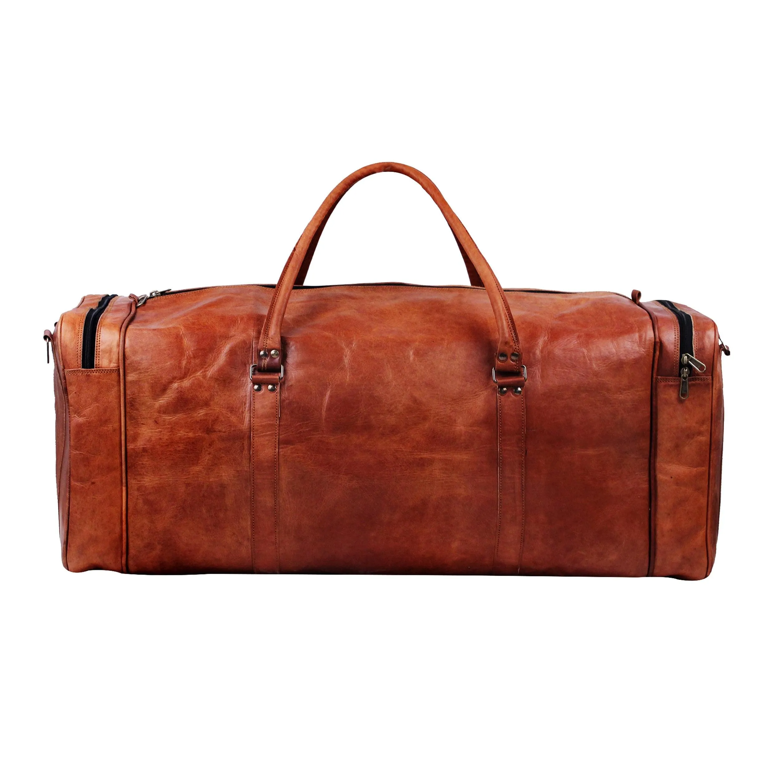 Handmade Leather Duffle Bag