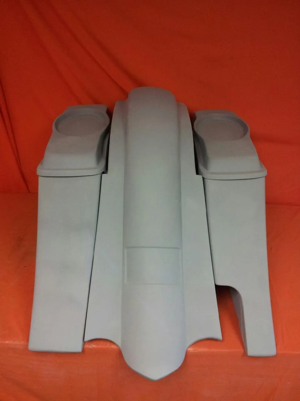 Harley Davidson 6" Heritage Softail Out & Down Extended Saddlebags 6 x 9 Speaker Lids   Fender Right Side Cut Out