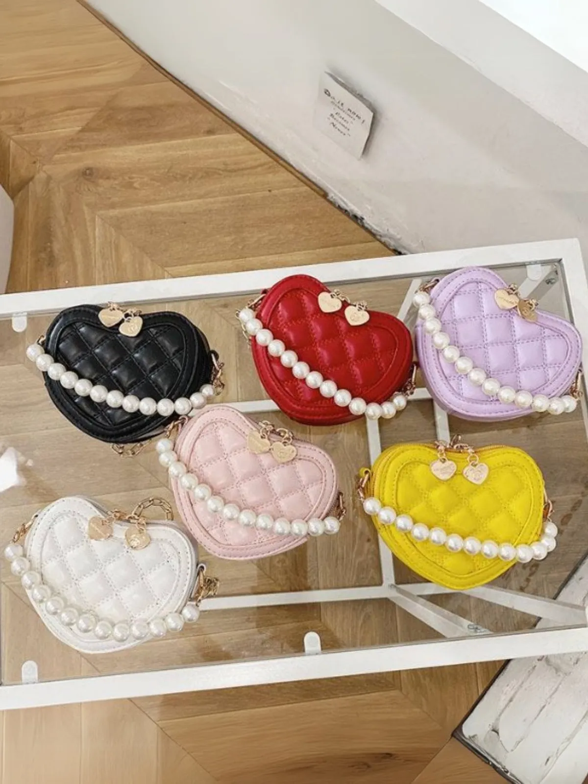 Heart of Pearl Crossbody Handbag