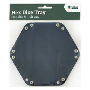 Hex Dice Tray 6" Blue