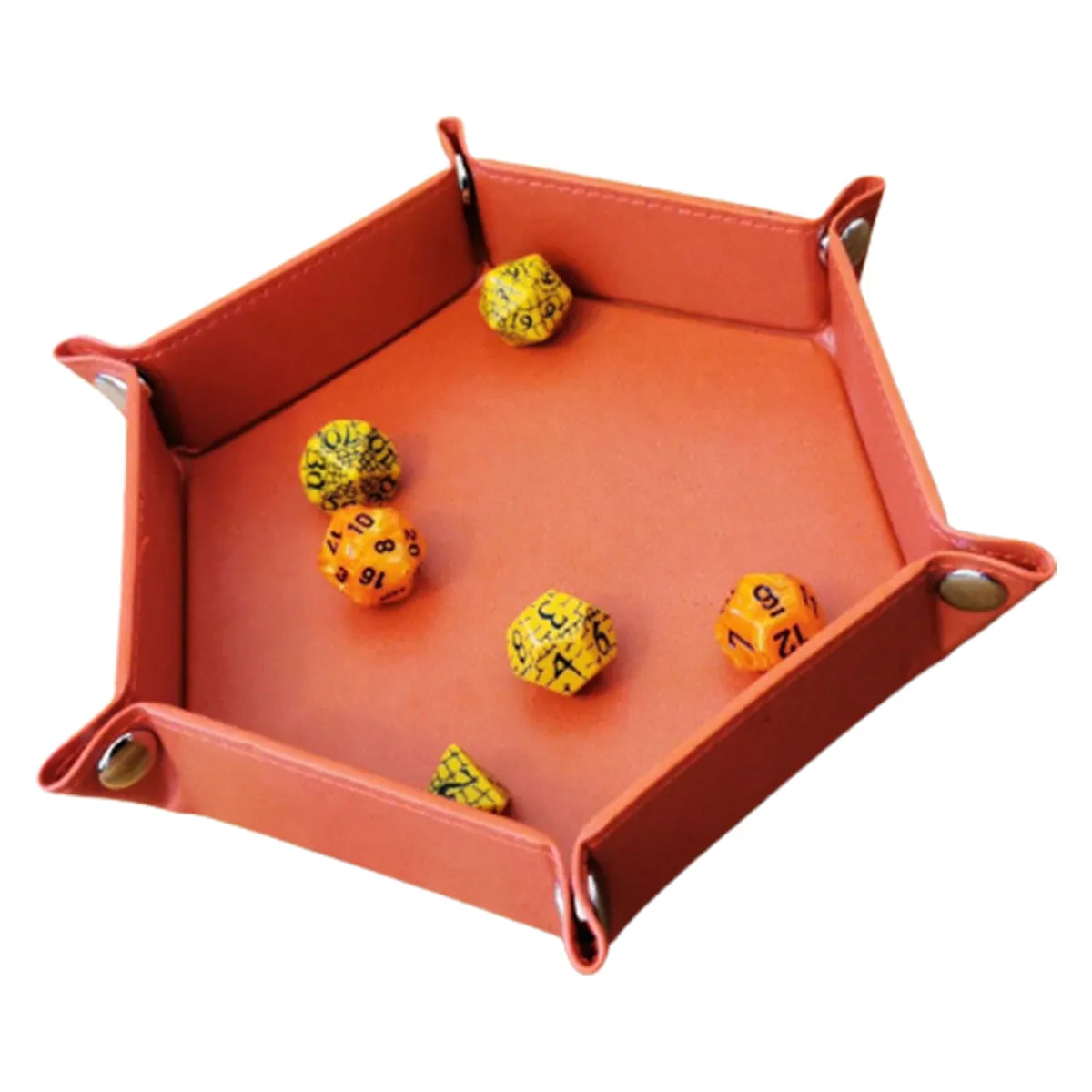 Hex Dice Tray 6" Red