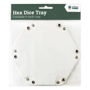 Hex Dice Tray 6" White