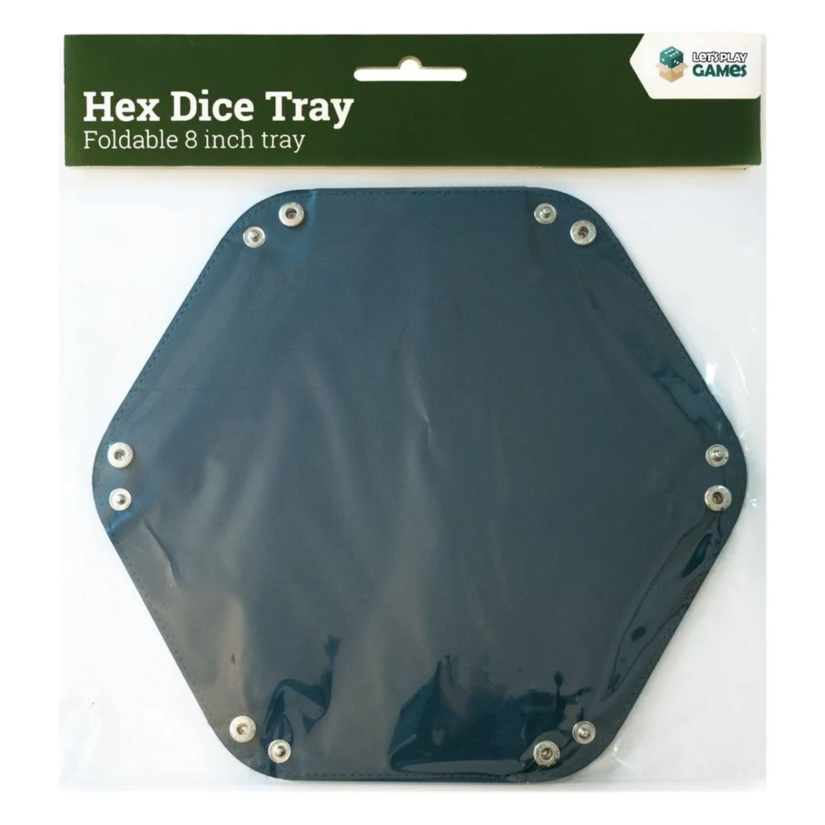 Hex Dice Tray 8" Blue