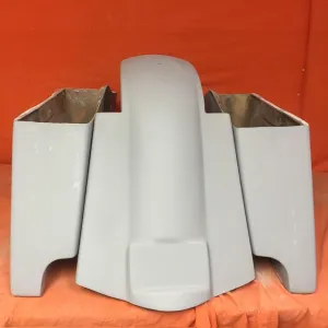 Honda Shadow Sabre 1100 4" Extended Saddlebags Bags   Rear Fender Dual Cut Out