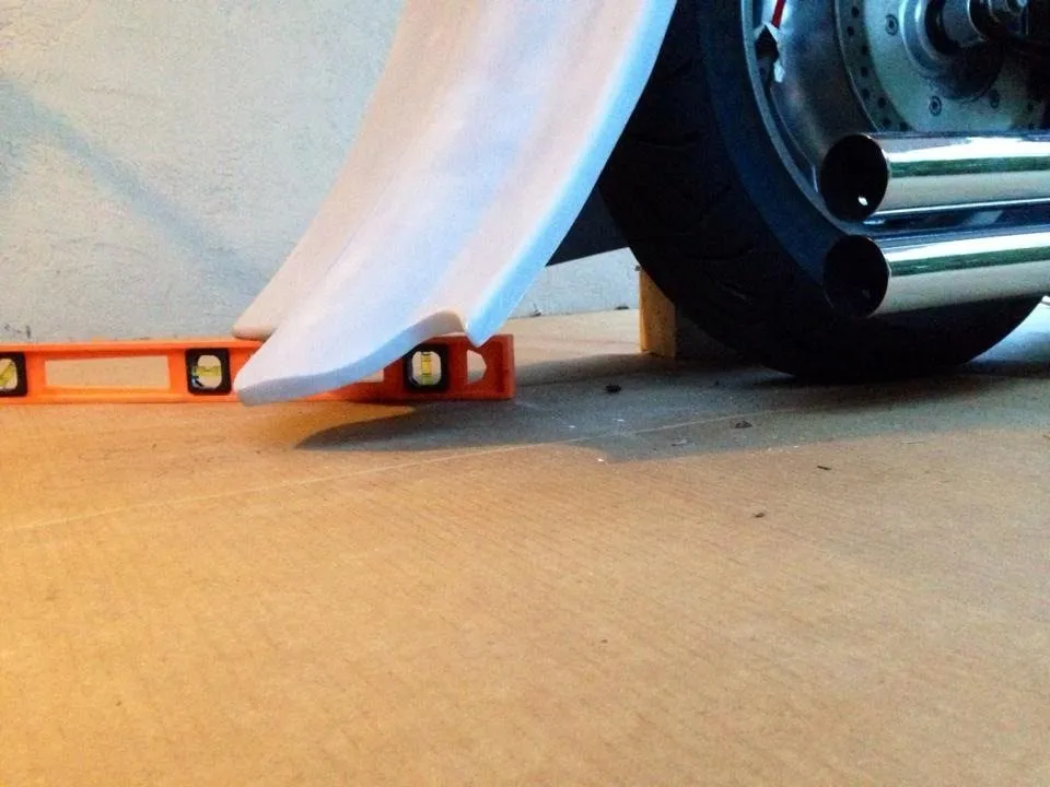 Honda VTX 1800 / 1300 6" Extended Stretched Out & Down Bags   Rear Fender   Lids  Fender No Cut Outs